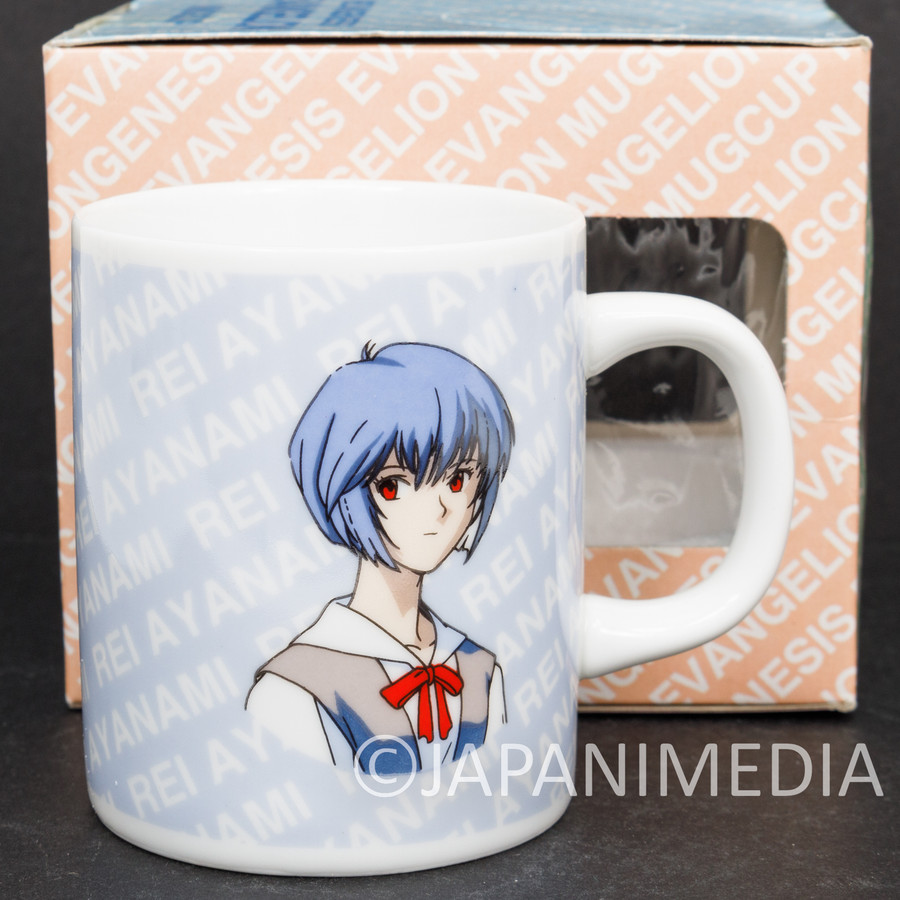 Evangelion Rei Ayanami School Uniform Mug SEGA 1997 JAPAN