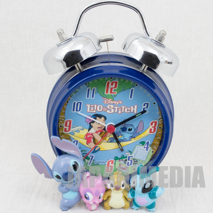Stitch figure type alarm clock ukulele clock : Real Yahoo auction