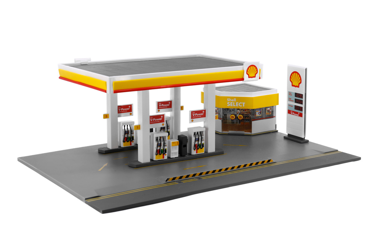 香港 TINY shell shellvan Tiny City Ps3 Shell Hong Kong Petrol Station Playset Accessories x