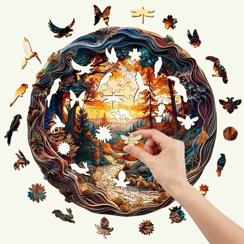 Winding Road Wooden Puzzle