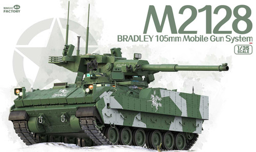 Magic Factory 1/35 M2128 Bradley 105mm Mobile Gun System Plastic Model Kit