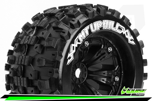 MT-uphill 1/8 Monster Truck Mounted Sport 3.8" / Black 1/2" 17mm