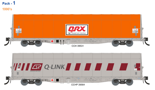 CCH / CCHP Prairie Wagon -QR Grey - Orange QRX Canopy / Grey Q-Link Canopy HOn3½ CCH / CCHP Prairie Wagon -QR Grey - Orange QRX Canopy / Grey Q-Link Canopy HOn3½