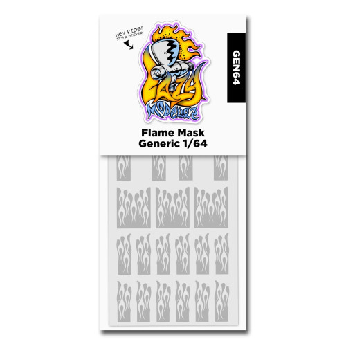 Flame Mask for 1/64 - Hot Wheels etc Flame Mask for 1/64 - Hot Wheels etc