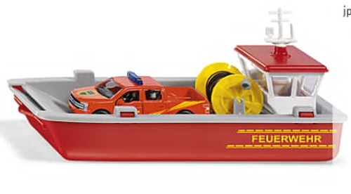 Siku -Fire Brigade Working Boat 1:50 Scale