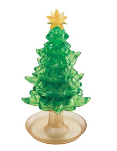3D GREEN TREE CRYSTAL PUZZLE
