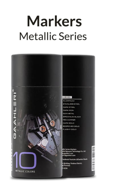 Gaahleri Metallic Series Marker Set