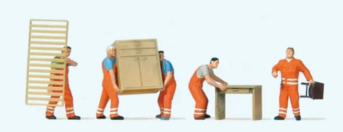 Preiser Working People -- Furniture Movers pkg(5)