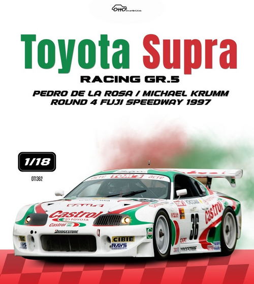 TOYOTA SUPRA RACING GR.5 WHITE PEDRO DE LA ROSA / MICHAEL KRUMM ROUND 4 FUJI SPEEDWAY 1997