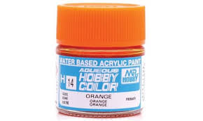H14 Gloss Orange Aqueous 10ml Bottle Paint 