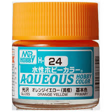 H24 Gloss Orange / Yellow Aqueous 10ml Bottle Paint 