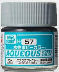 H57 Gloss Aircraft Grey Aqueous 10ml Bottle Paint 