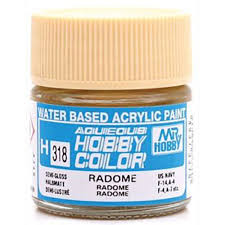 H318 Semi-Gloss Radome Aqueous 10ml Bottle Paint 