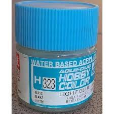 H323 Gloss Light Blue Aqueous 10ml Bottle Paint 