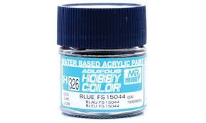 H326 Gloss Blue FS 15044 Aqueous 10ml Bottle Paint 