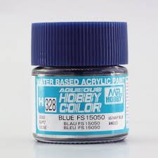 H328 Gloss Blue FS 15050 Aqueous 10ml Bottle Paint 