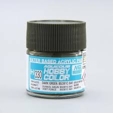 H330 Semi-Gloss BS 381C/641 Aqueous 10ml Bottle Paint 