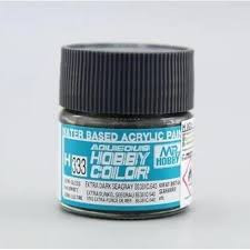 H333 Semi-Gloss Extra Dark Sea Gry Aqueous 10ml Bottle Paint 