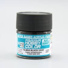 H416 RLM 66 Black Grey Aqueous 10ml Bottle Paint 