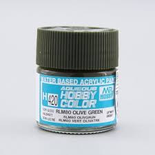 H420 RLM 80 Olive Green Aqueous 10ml Bottle Paint 