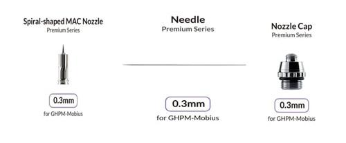 Mobius 0.3mm Needle / Nozzle Cap / Nozzle