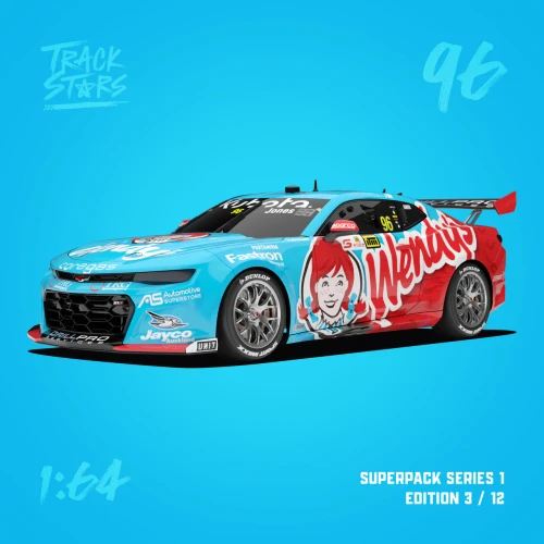 Brad Jones Racing Wendy’s #96 Chevrolet Camaro ZL1 Supercar - 2025 Taupo Super 440 - Macauley Jones