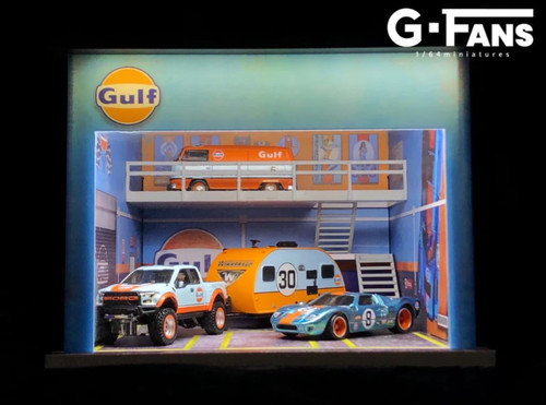 Garage Diorama with LED (Gulf Theme)