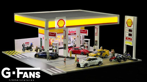 Shell Gas Station Diorama 