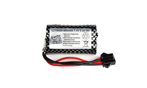 WPL 7.4V 800mAh 10C Li-ion Battery