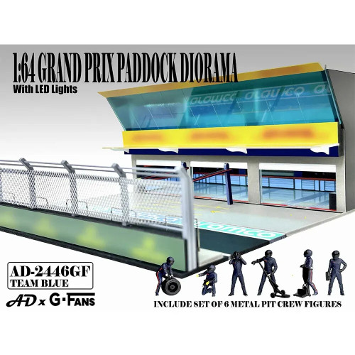 American Diorama 1/64 GP Paddock Diorama - Team Blue