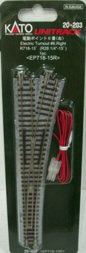 Unitrack #6 Right Turnout 718mm 15deg Curve