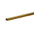 Brass Channel: 0.014" Wall - 1/8" X 1/8" Leg Lengths - 12" Long 