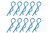 Team Corally - Body Clips - 45° Bent - Large - Blue - 10 pcs