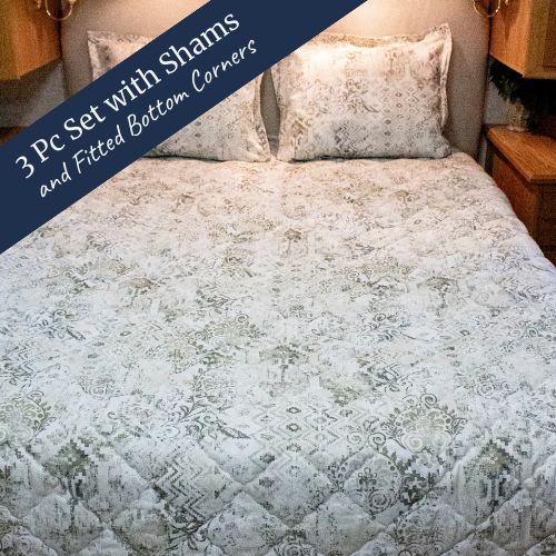 Austin Sand quilted bedspread comforter