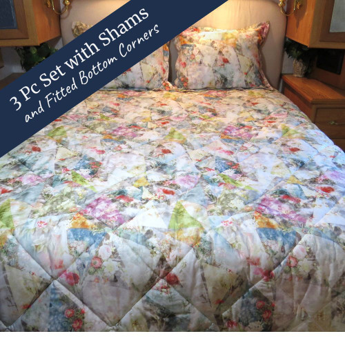 Bel Fiori Quilted Bedspread Set