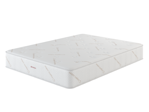 Yellowstone 10 inch pocketed coil hybrid mattress at angle Yellowstone 10 inch pocketed coil hybrid mattress at angle
