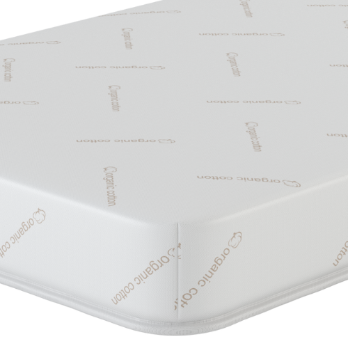 closeup of corner of 5.5" basic foam mattress