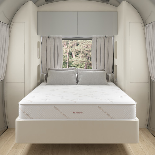 Acadia 8 inch memory foam mattress on Airstream bed