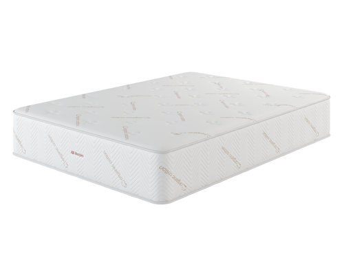 angled view of 12 inch hybrid mattress for home