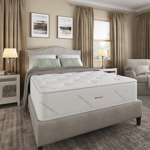 Elite Series 12" Hybrid Mattress in home setting