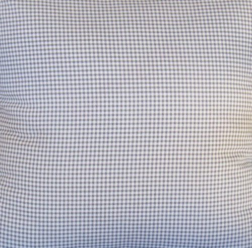 Closeup of Gray Gingham fabric