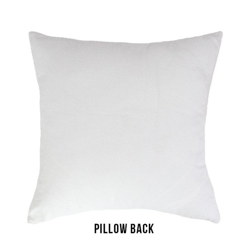 Solid white pillow back - square 20x20