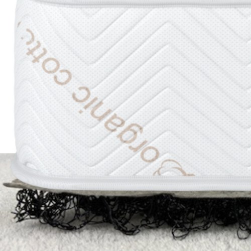 corner of mattress on AquaShield underlayment