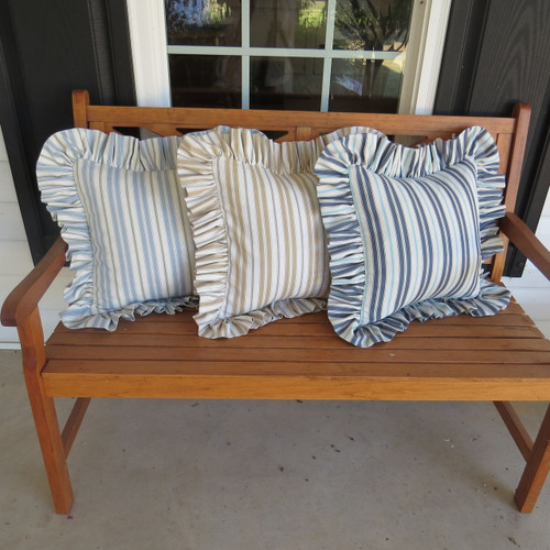 Striped pillow covers in three color choices Striped pillow covers in three color choices