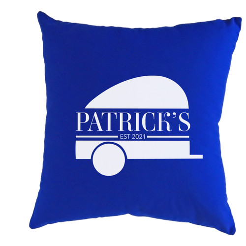 Personalized Camper Pillow Cover - nautical blue Personalized Camper Pillow Cover - nautical blue