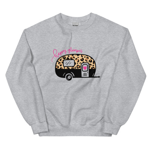Sport Grey Happy Glamper Sweatshirt Sport Grey Happy Glamper Sweatshirt