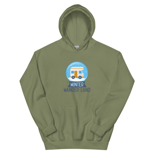 Winter Wander-Land Hoodie, military green