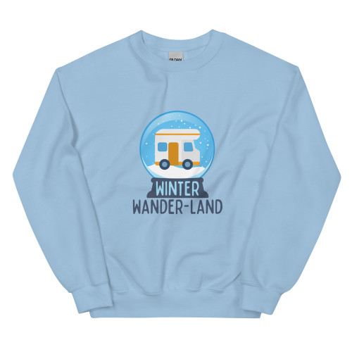 Winter Wander-Land Sweatshirt, light blue