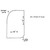 48x76" with 10" radius curved corner mattress diagram