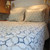 Closeup of side of Rockaway quilted bedspred